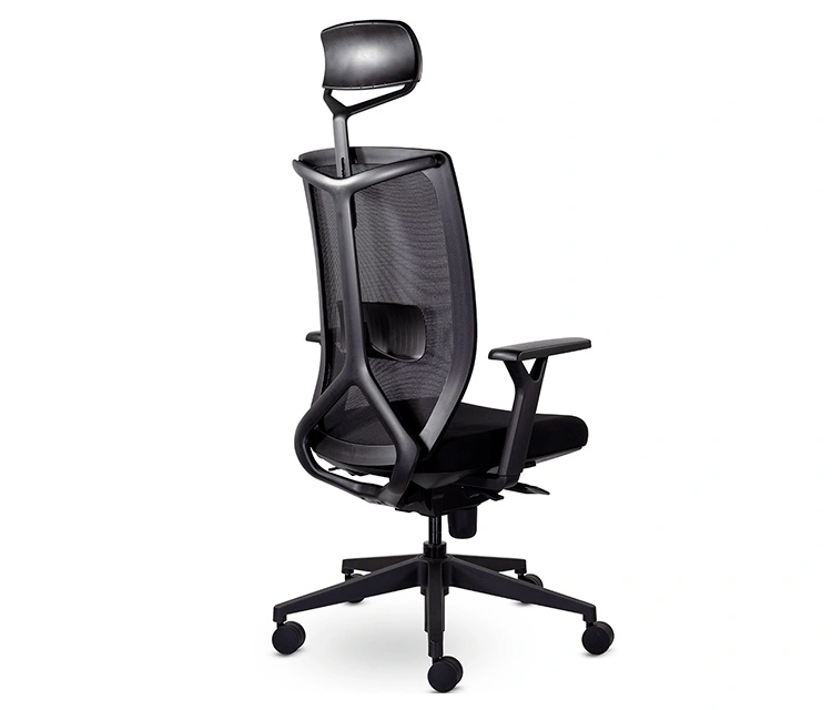 Кресло д/руководителя UTFC Профи М-900 сетка/ткань, черный, крестов. пластик, с подголов.