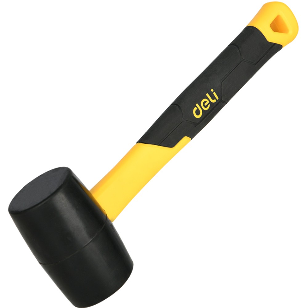 Киянка резиновая черная Deli YS EDL5908, 0,225 кг, фибергласовая рукоятка