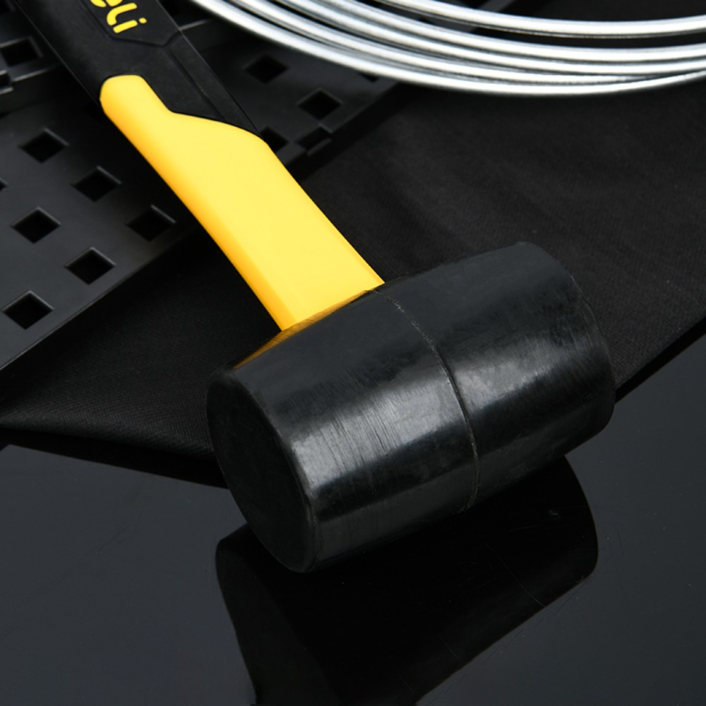 Киянка резиновая черная Deli YS EDL5908, 0,225 кг, фибергласовая рукоятка