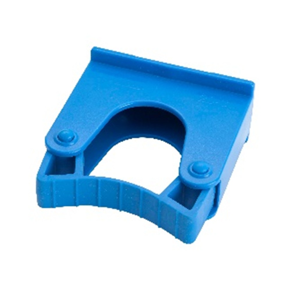 Зажим резиновый к настенному креплению, синий