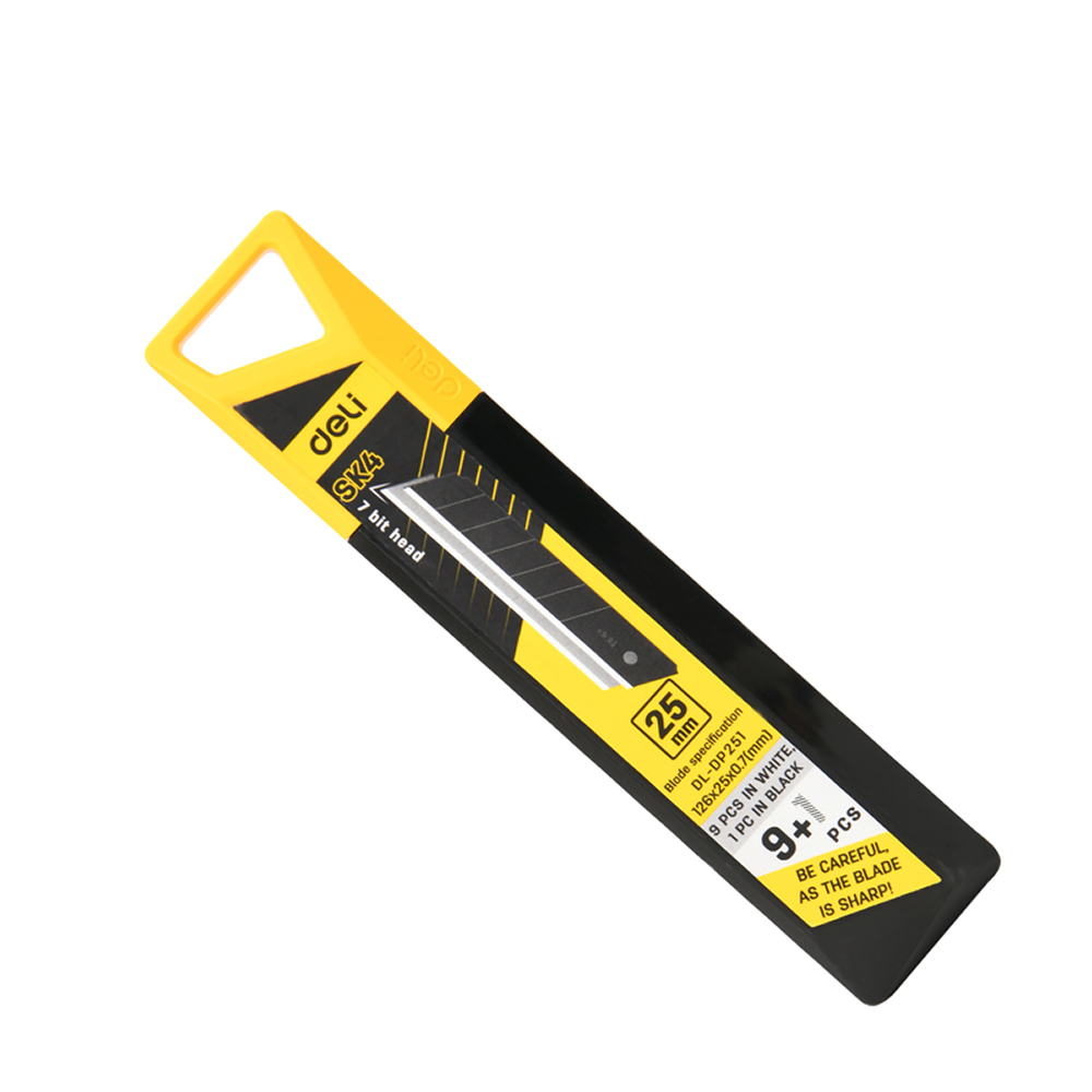 Лезвие для строительного ножа Deli EDL-DP251, 25 мм, 10 шт.