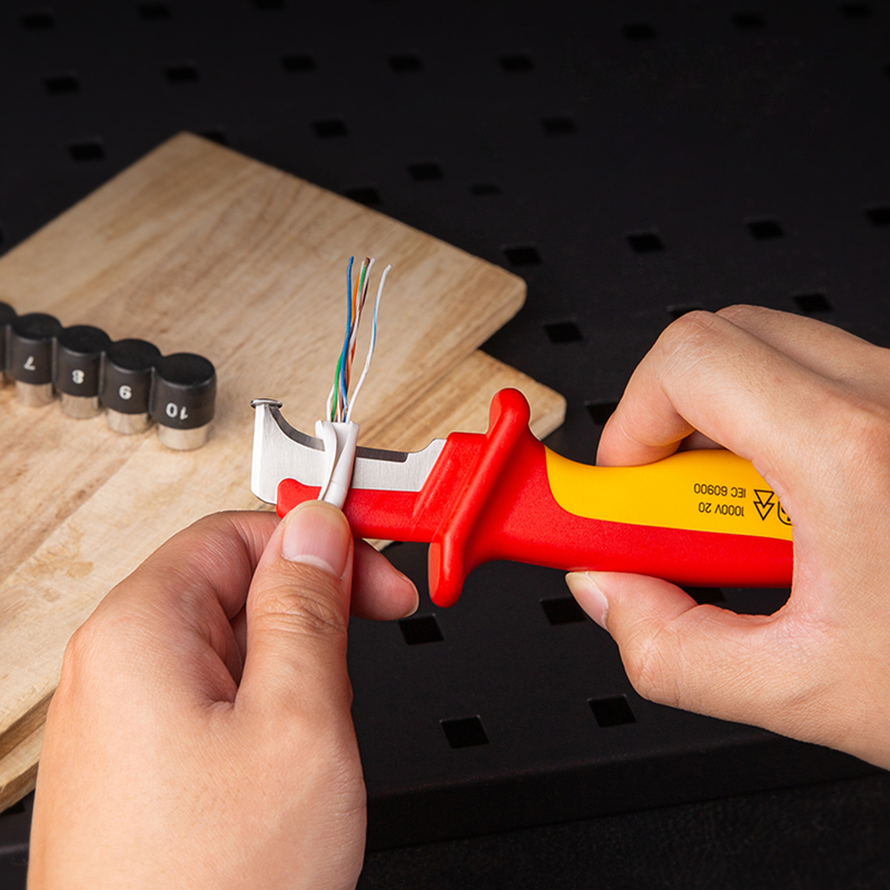 Нож для снятия изоляции, 180мм, VDE