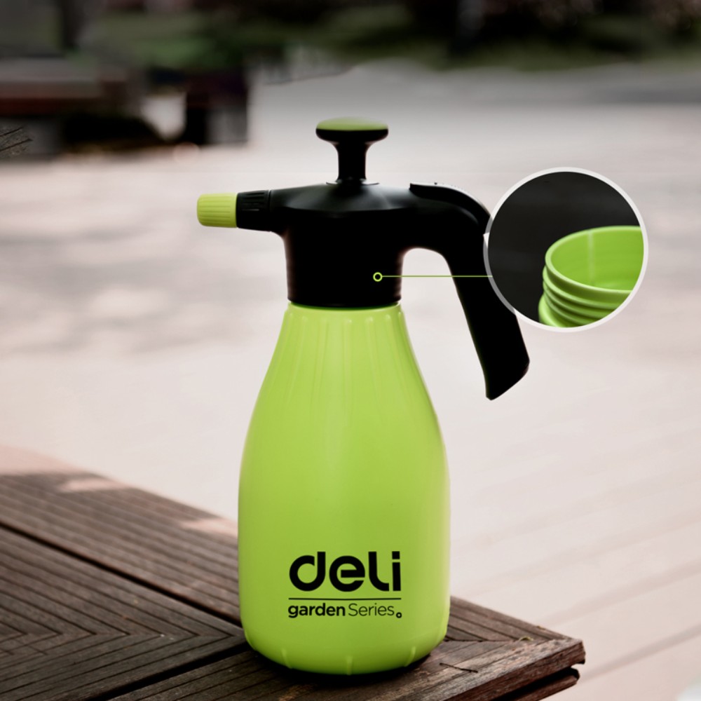 Опрыскиватель Deli GS DL581021, помповый, 2.0 л, зеленый, черный