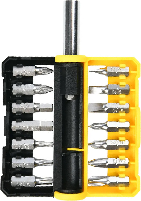 Отвертка Deli EDL251201 с битами, 15 предметов