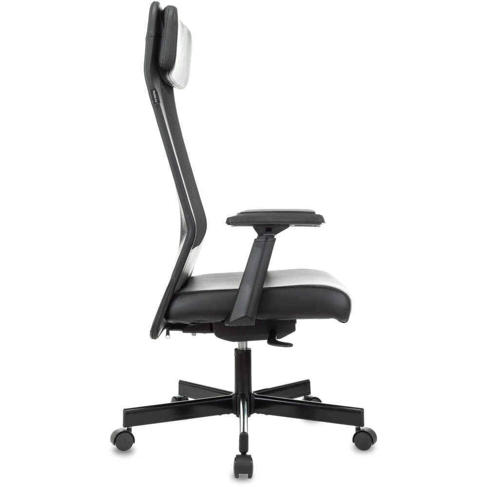 Кресло для руководителя Бюрократ T-995, экокожа/сетка, металл, черный