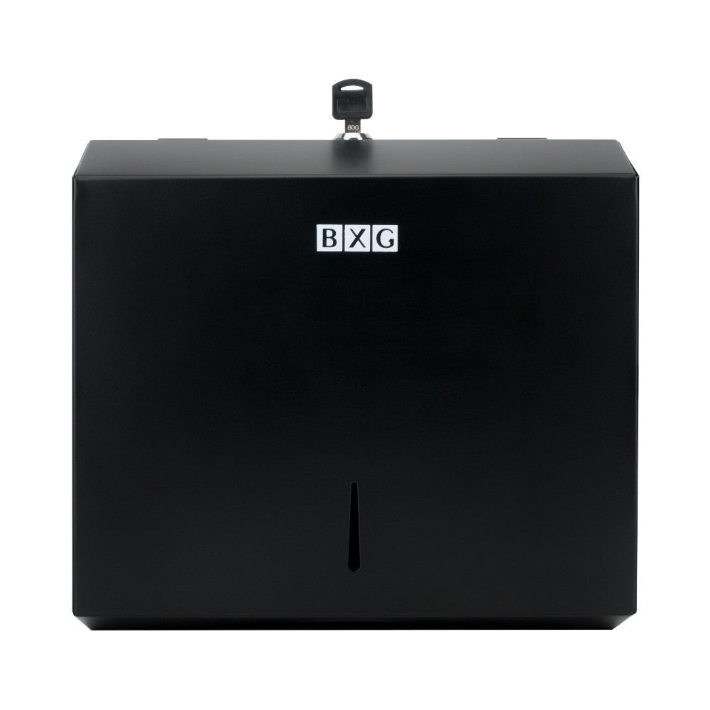 Диспенсер BXG-PD-5003B для полотенец листовых, металл, черный, матовый