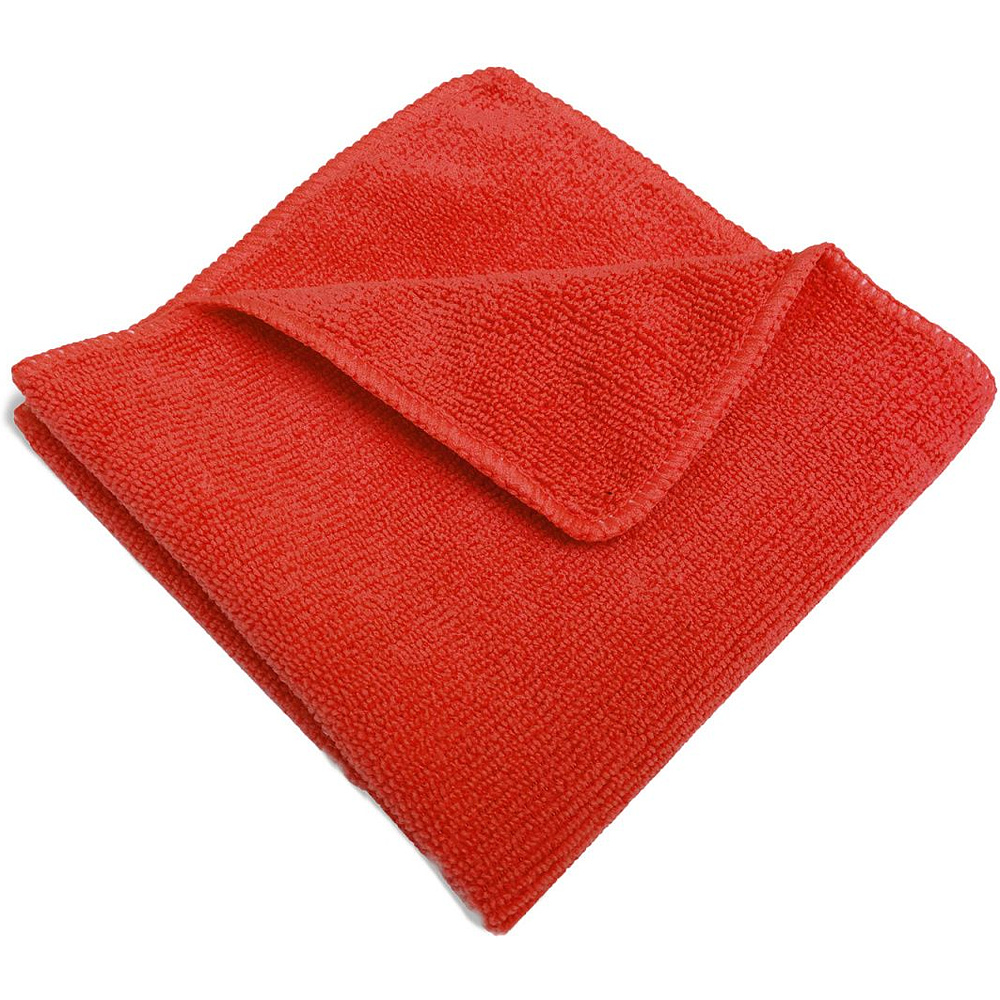 Салфетка из микроволокна, 320г/м2, 35х40см, 2шт/упак, красный