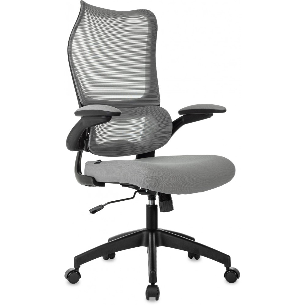 Кресло для руководителя Бюрократ Sigma 1 сетка, ткань, серый