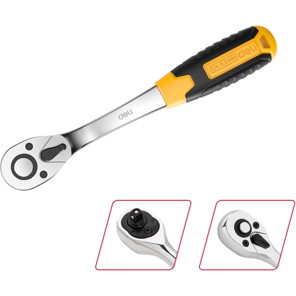 Ключ-трещотка Deli RS EDL2324 1/4