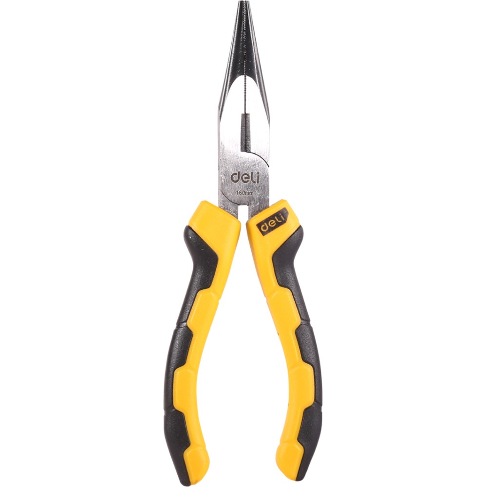 Длинногубцы Deli YS EDL2106, 160 мм, черный, желтый