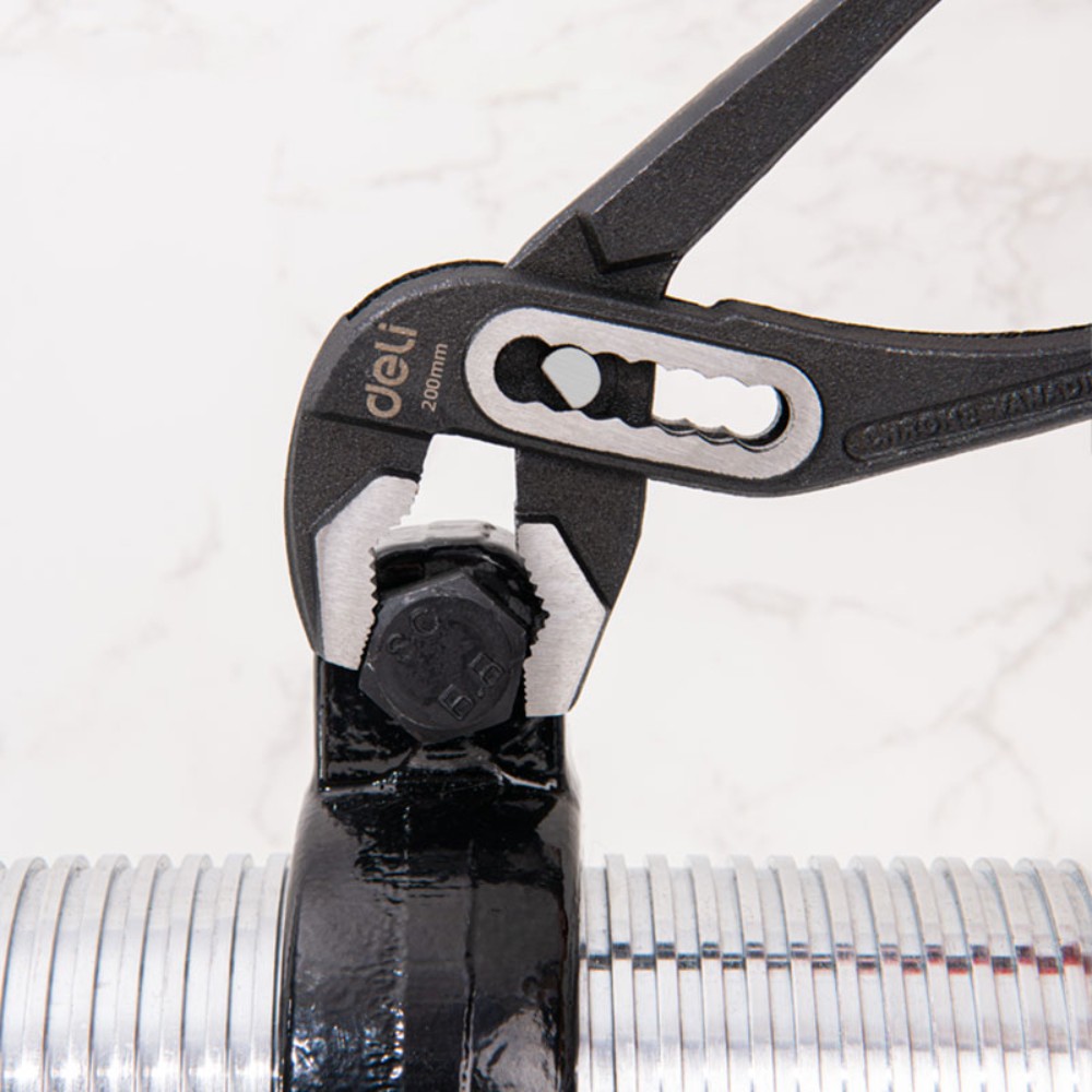 Клещи переставные Deli RS EDL2612Z, 300 мм, черный, красный