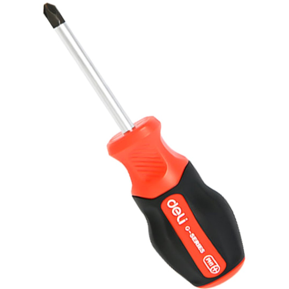 Отвертка Deli RS EDL3459, PH2х38 мм., черный, красный