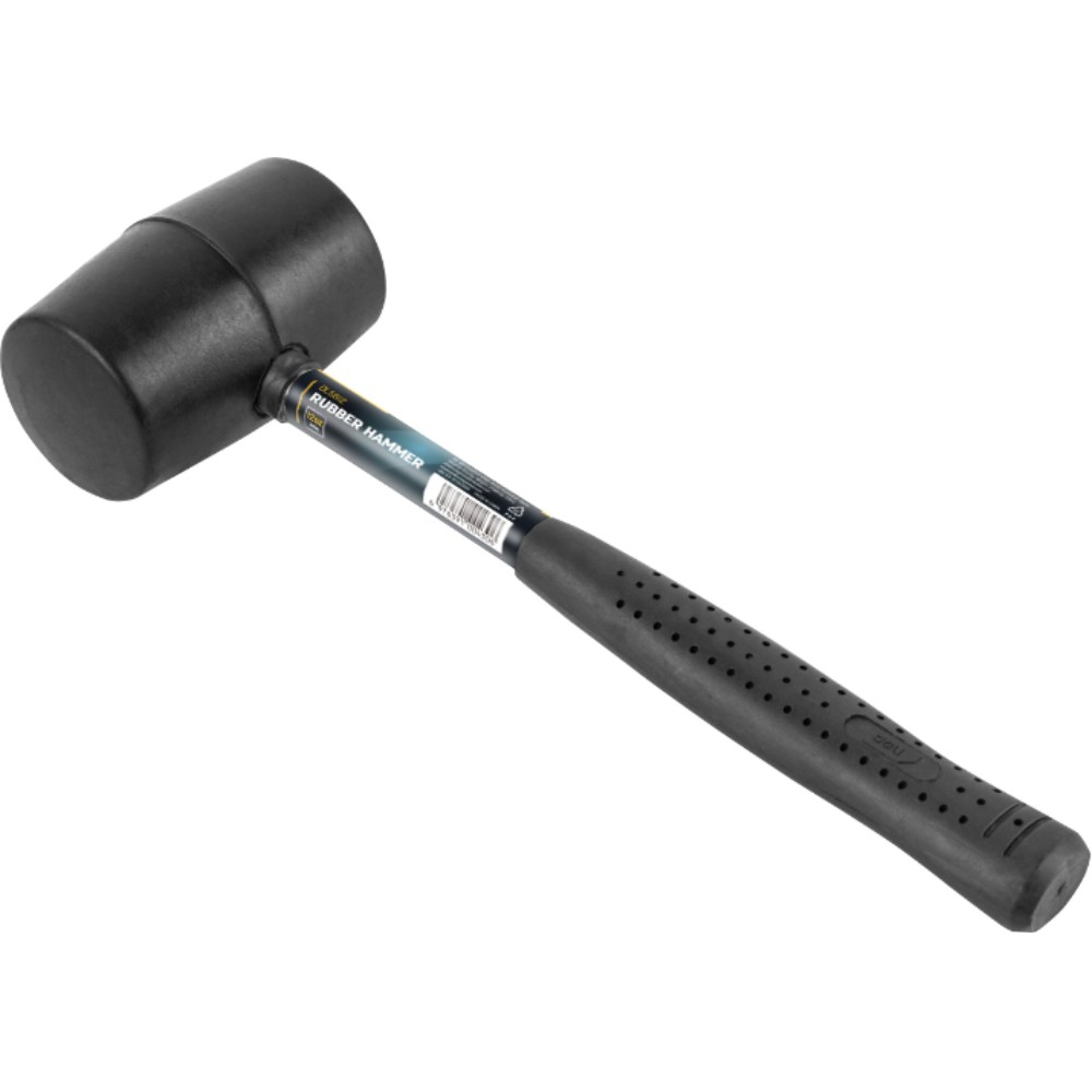 Киянка резиновая черная Deli YS EDL5612, 0,34 кг, стальная рукоятка