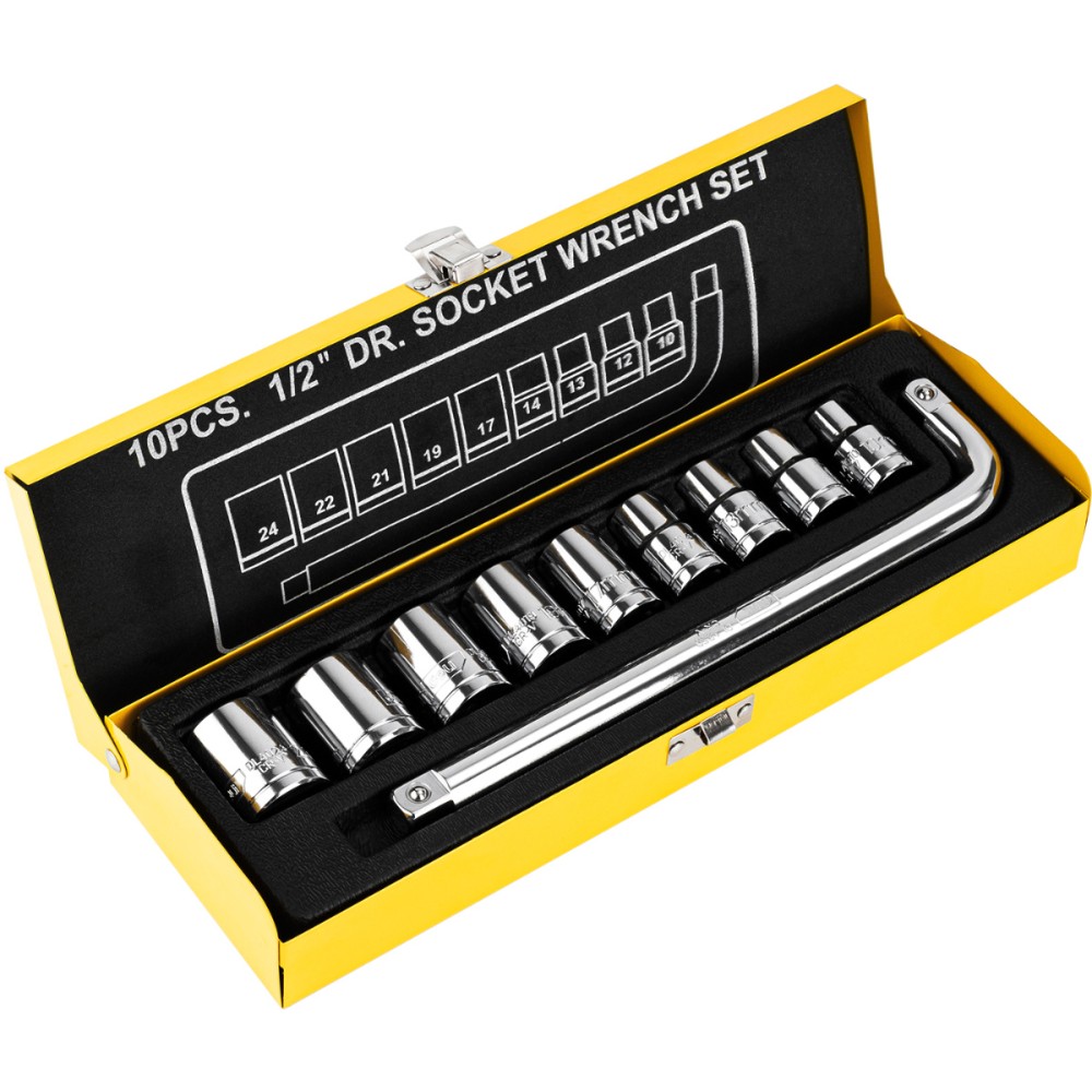 Набор головок торцевых Deli YS EDL2010T, 10-24 мм, 1/2