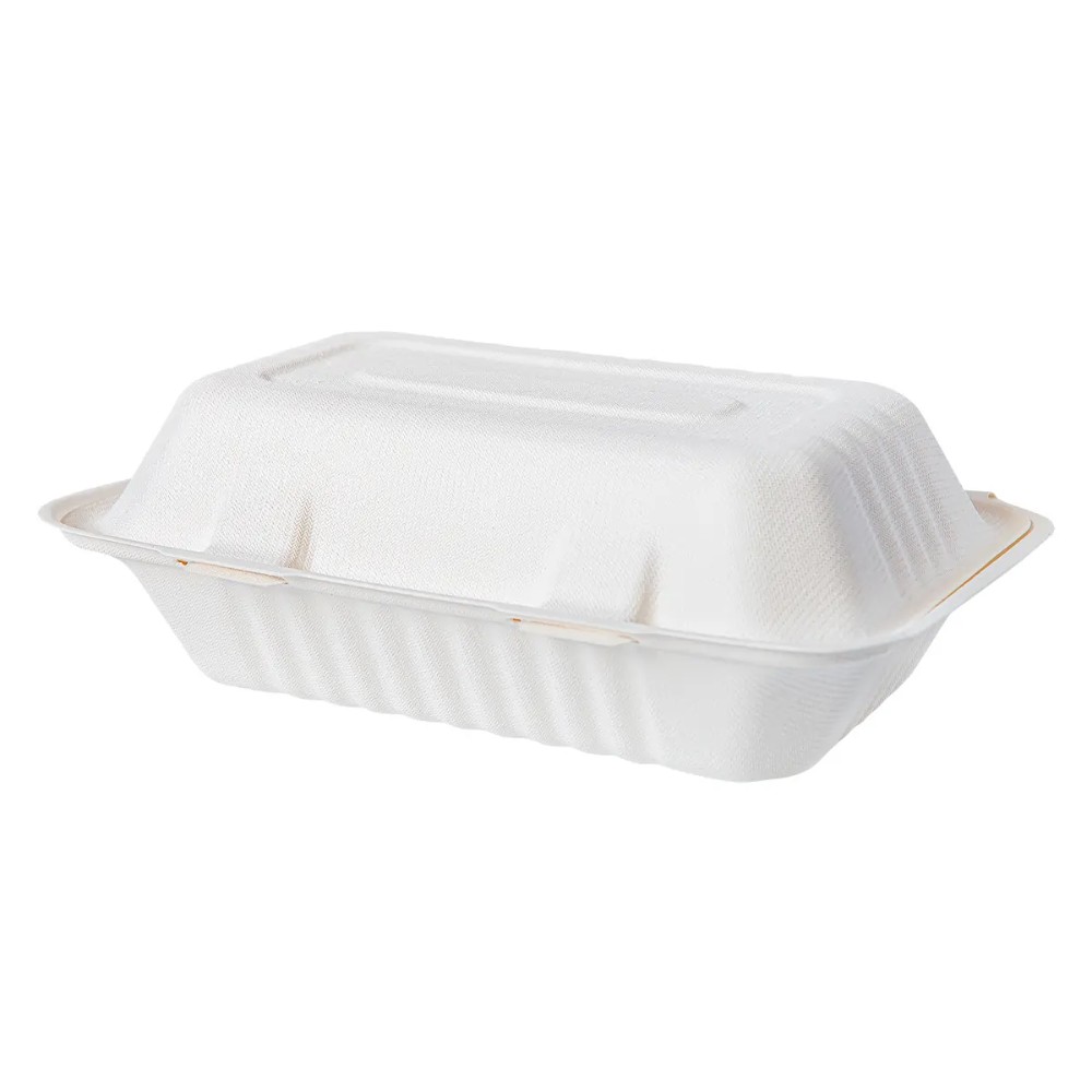 Ланч-бокс 230x158x79 мм, 1 секция, сахарный тростник, 100шт/упак