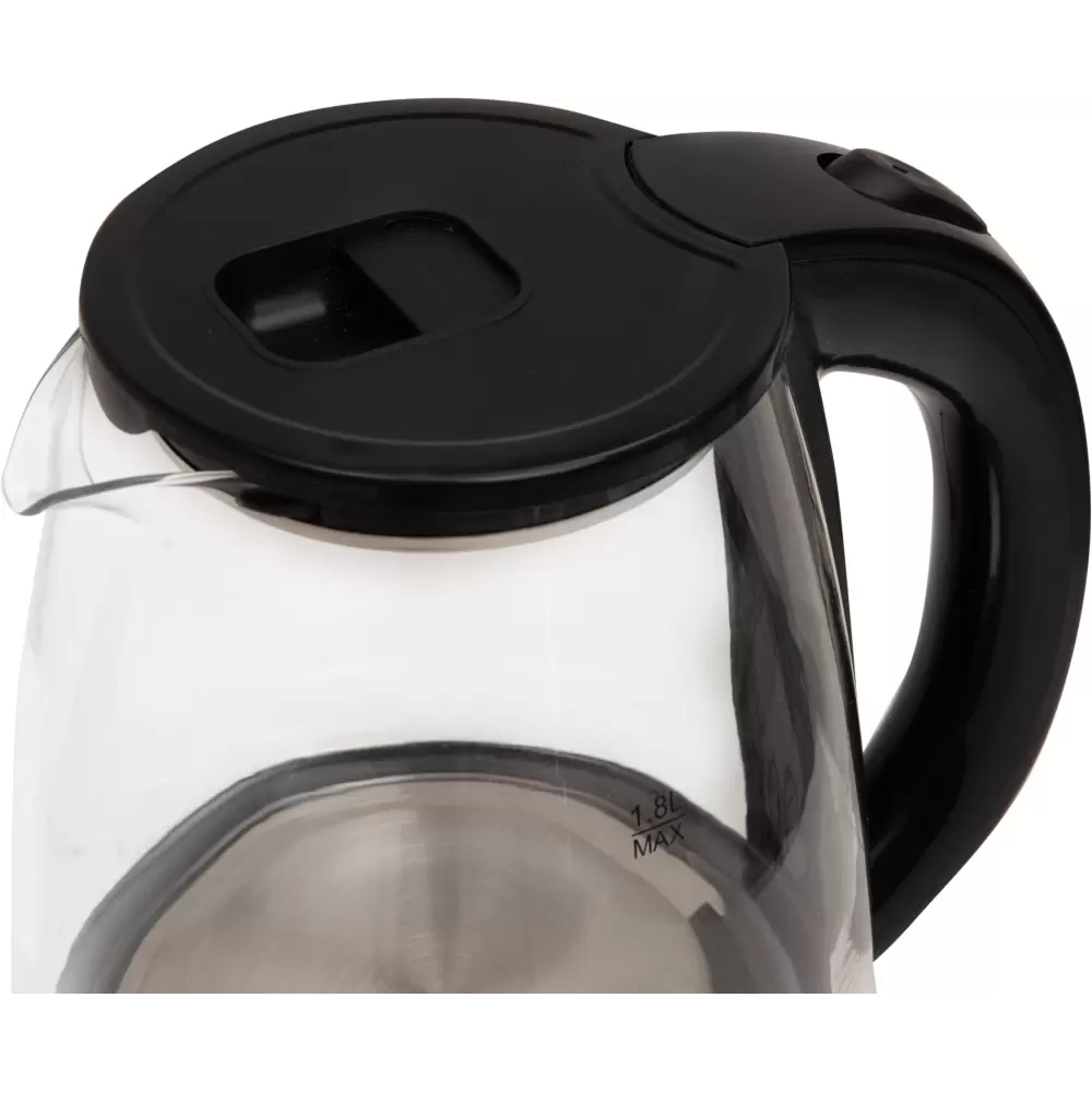 Электрочайник Oasis K-8GB, пластик, стекло, черный