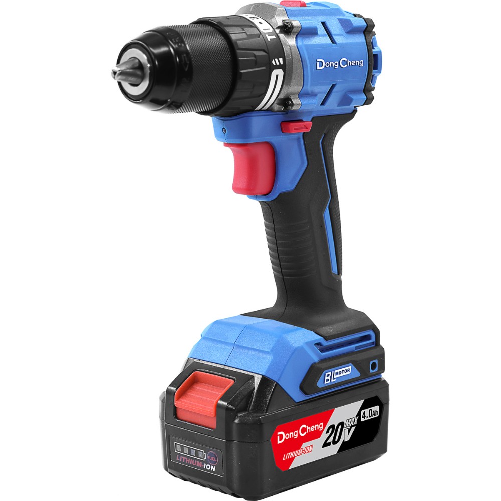 Набор аккумуляторного электроинструмента DongCheng DCKIT28 (TYPE EK), 20 В, 2 АКБ, 4 Ач, З/У 4 А (дрель-шуруповерт DCJZ2060i + гайковерт DCPB358)