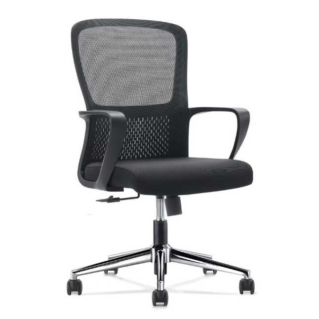 Кресло компьютерное SitZone U-069B, сетка, ткань, черный