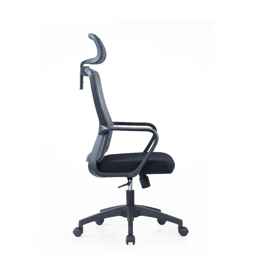 Кресло компьютерное SitZone U-060A, сетка, ткань, черный, пластик