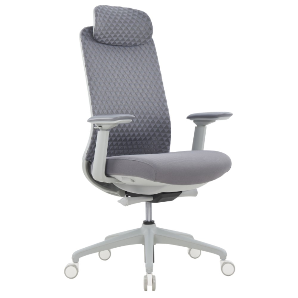 Кресло эргономичное SitZone CH-531A, ткань, пластик, серый