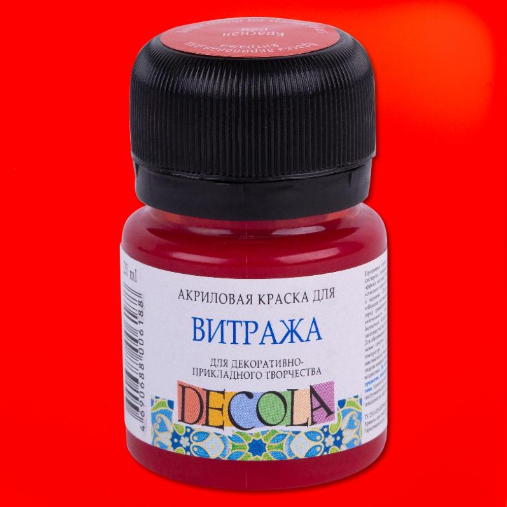 Краска акриловая для витража 