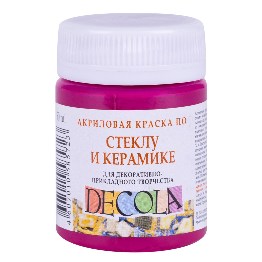 Краска акриловая по стеклу и керамике 