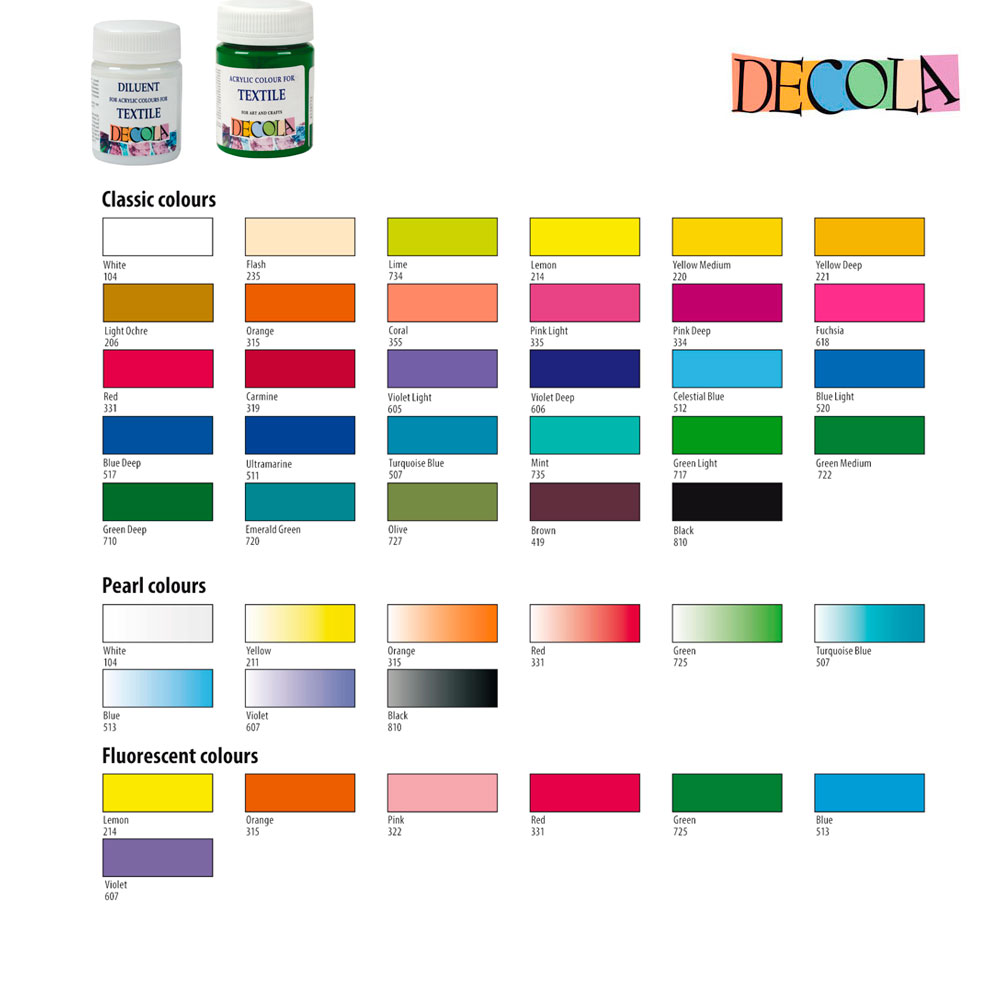 Краска акриловая по ткани перламутровая 