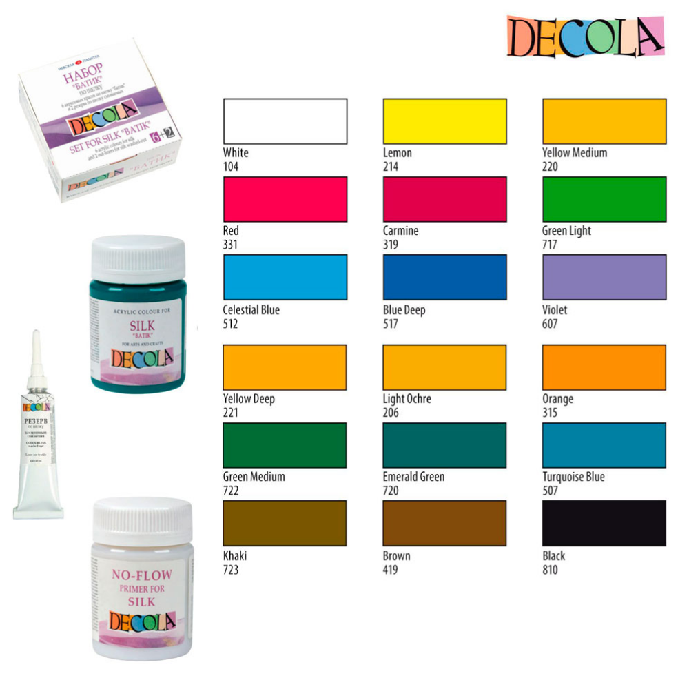 Краска акриловая по шелку перламутровая 