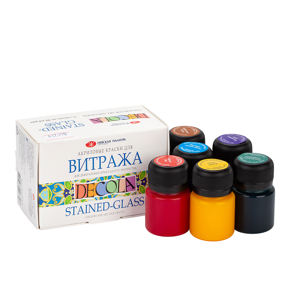 Краска акриловая для витража 