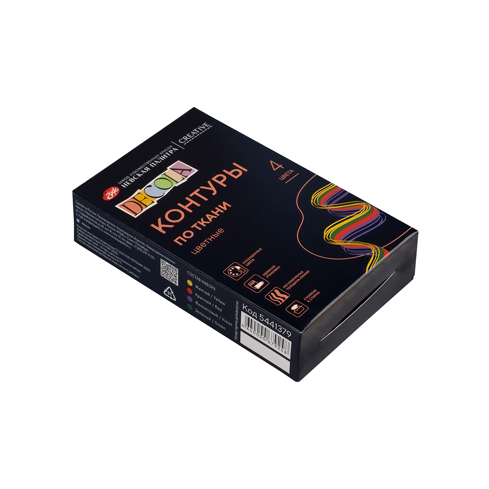 Контур акриловый по ткани 