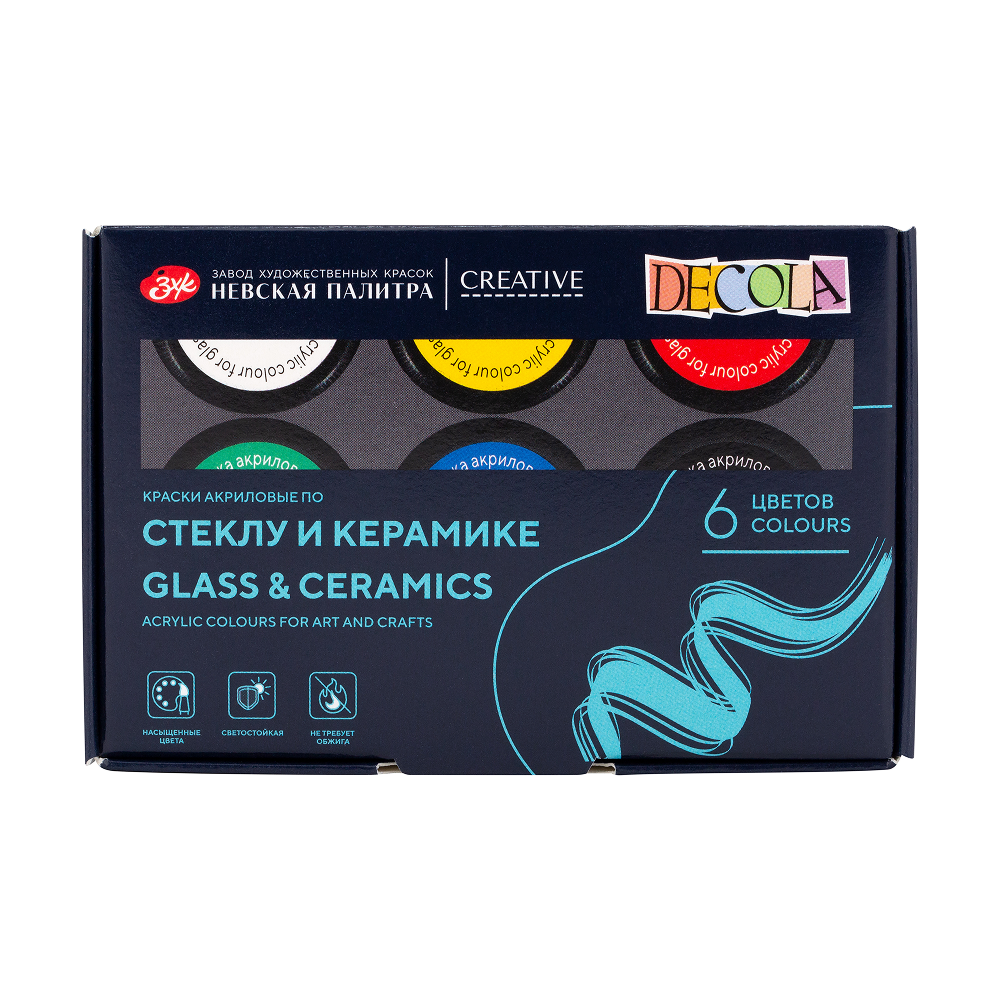 Краска акриловая по стеклу и керамике 