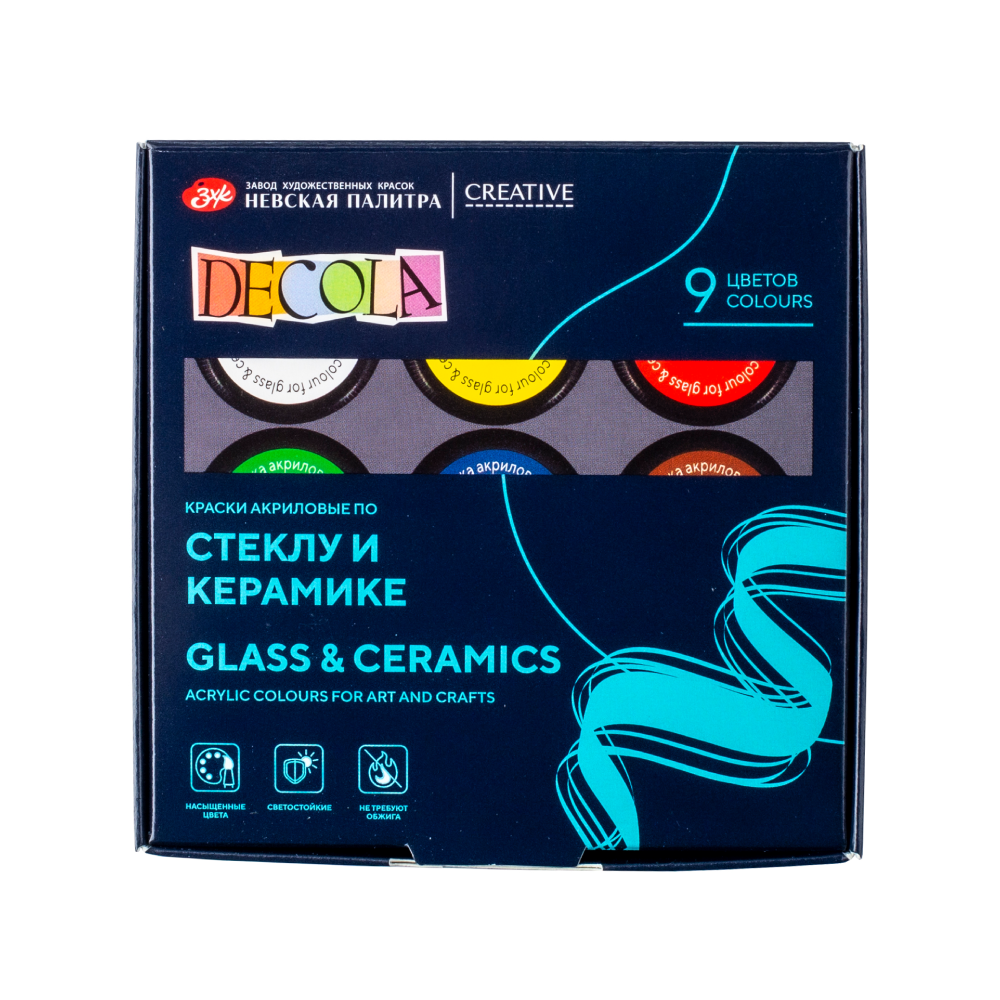 Краска акриловая по стеклу и керамике 