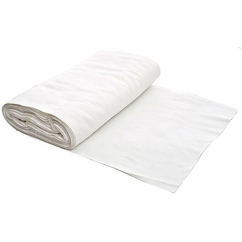 Полотно вафельное отбеленное, 45см, плотность 200г/м2, 5м.пог./рул.