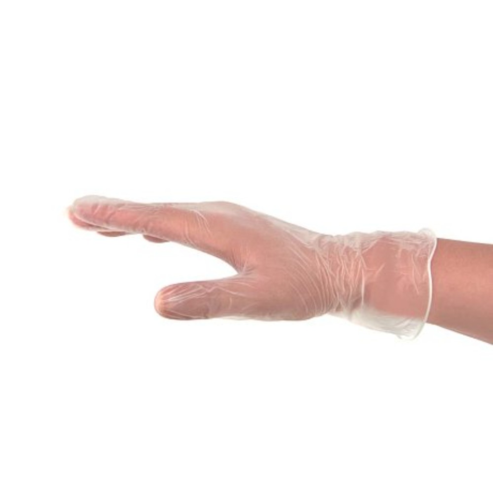 Перчатки виниловые Zaubex, одноразовые, р-р XL, 90 шт/уп, прозрачный