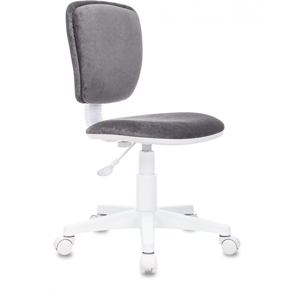 Кресло детское Бюрократ CH-W204NX, ткань, серый Italia 26, пластик, корпус белый