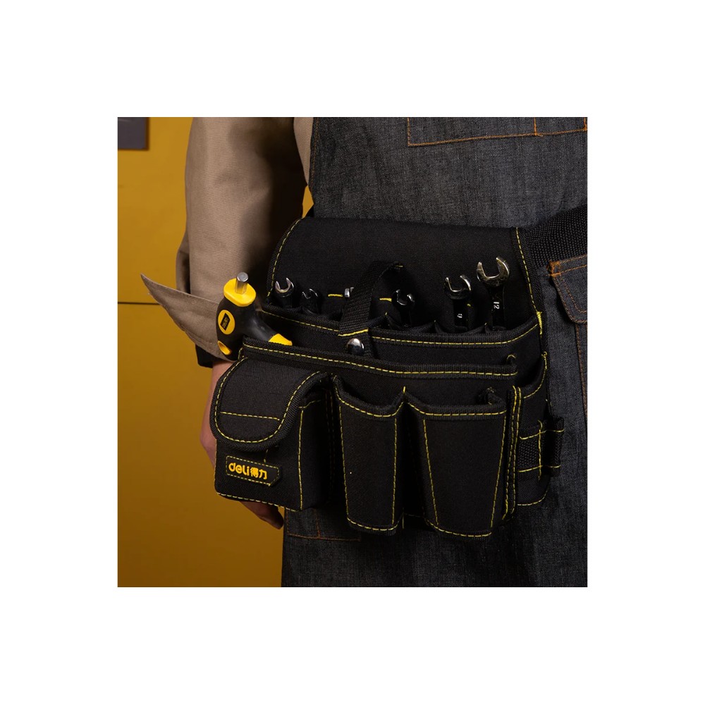 Сумка для инструментов поясная Deli YS EDL-P5, черный