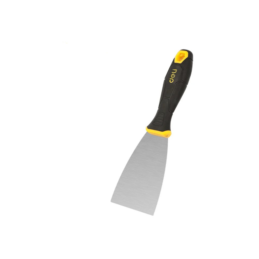 Шпатель нержавеющий Deli YS EDL-HD2-5, 63 мм, ручка 2K, черный, желтый