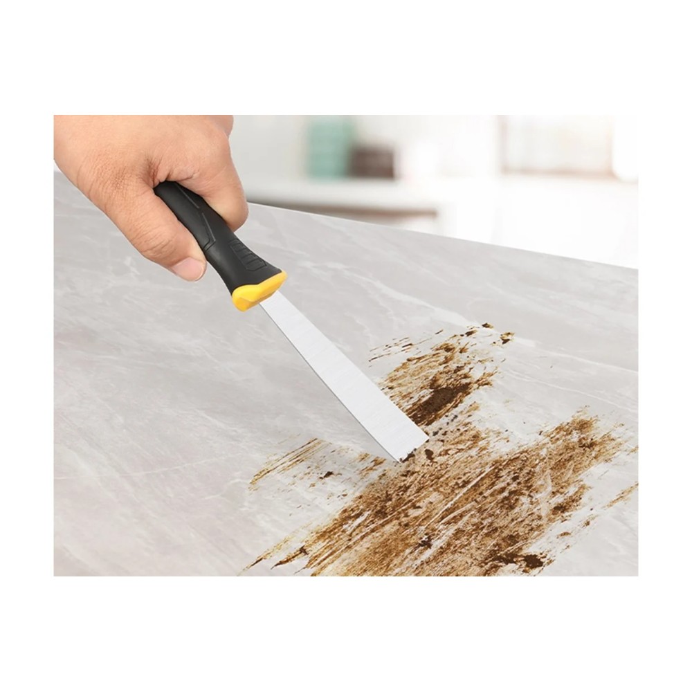 Шпатель нержавеющий Deli YS EDL-HD2-5, 63 мм, ручка 2K, черный, желтый