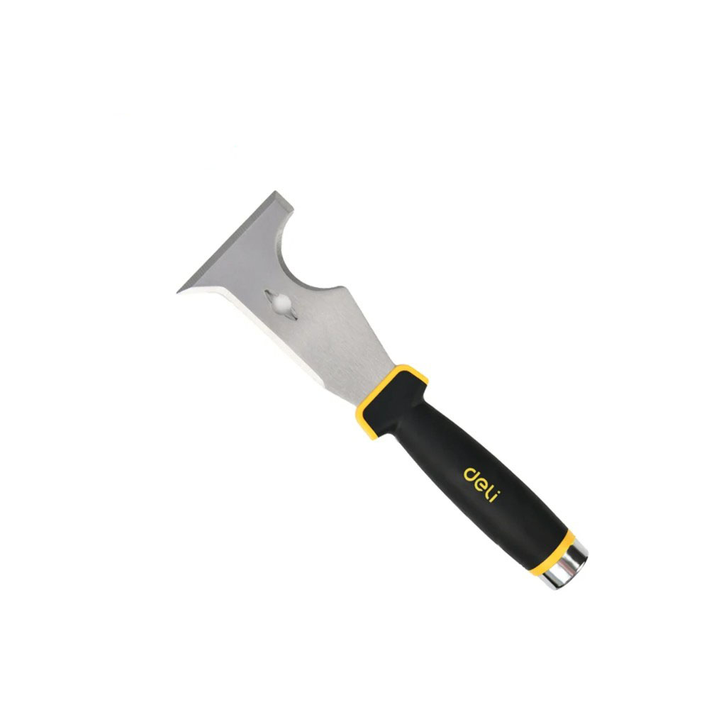 Шпатель-скребок многофункциональный Deli YS EDL-HD03, 75 мм, черный, желтый