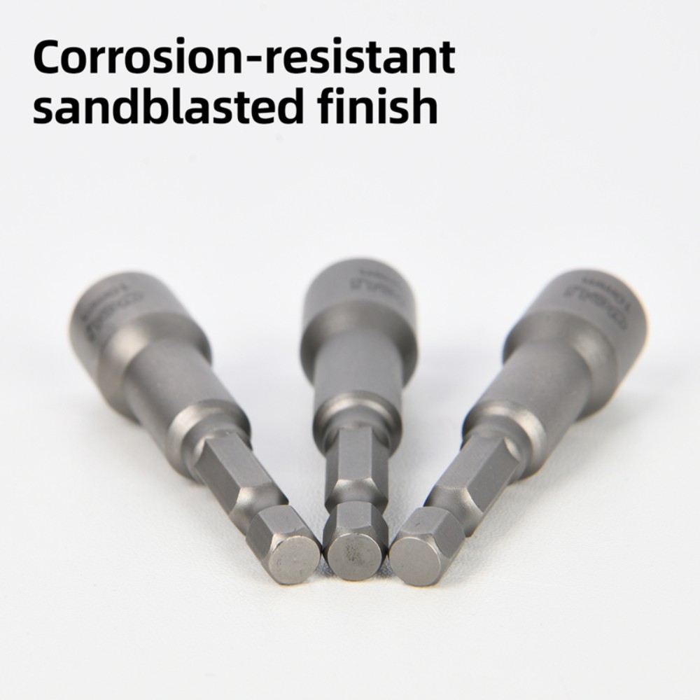 Набор насадок шестигранных магнитных Deli YS EDL4810T, 10 мм, 3 шт, HEX 1/4