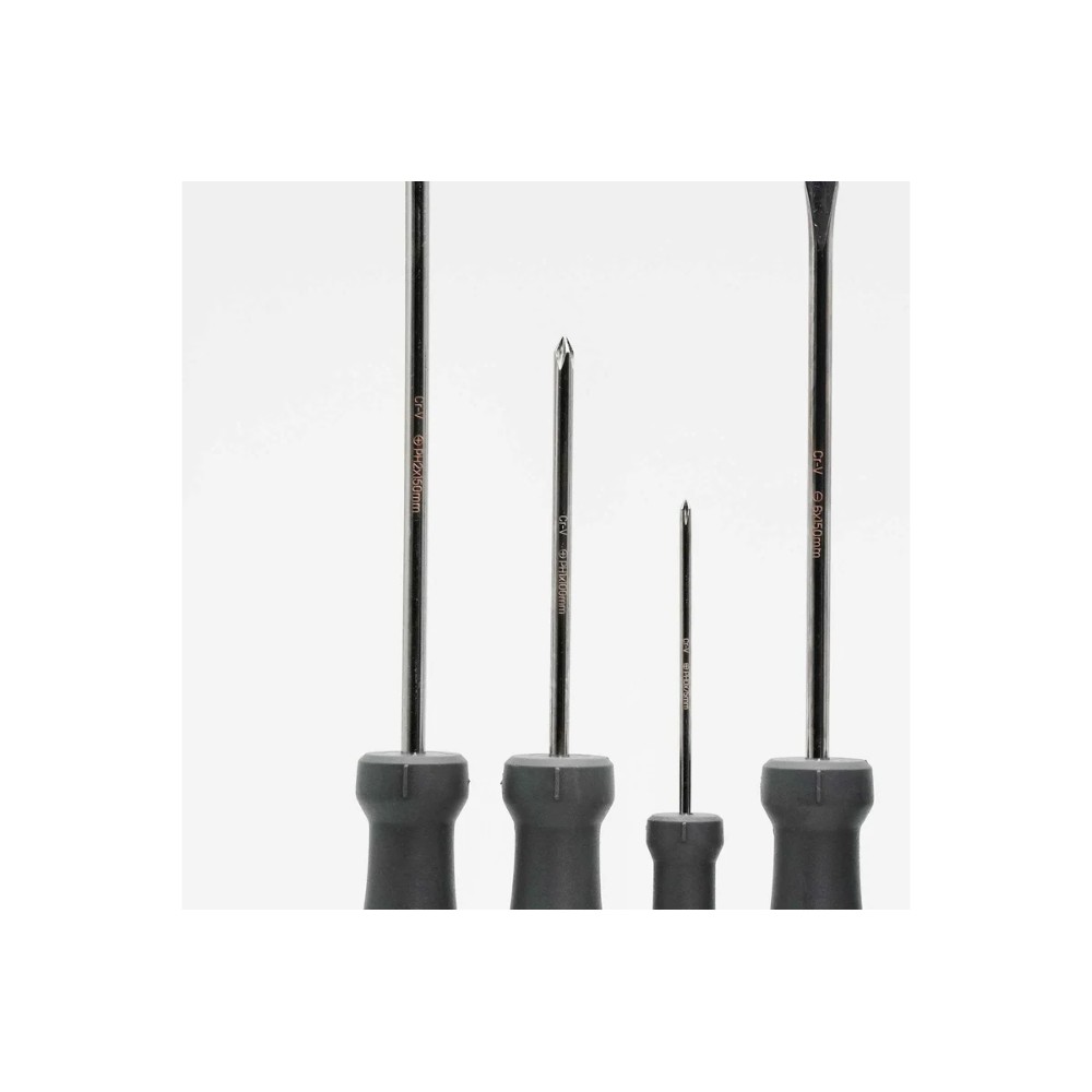 Набор отверток Deli HS EHT1006, 6 шт, Soft Touch, черный