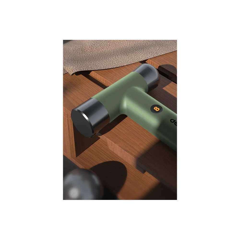 Молоток Deli HS EHT7008L, 0,25 кг, Soft Touch, зеленый