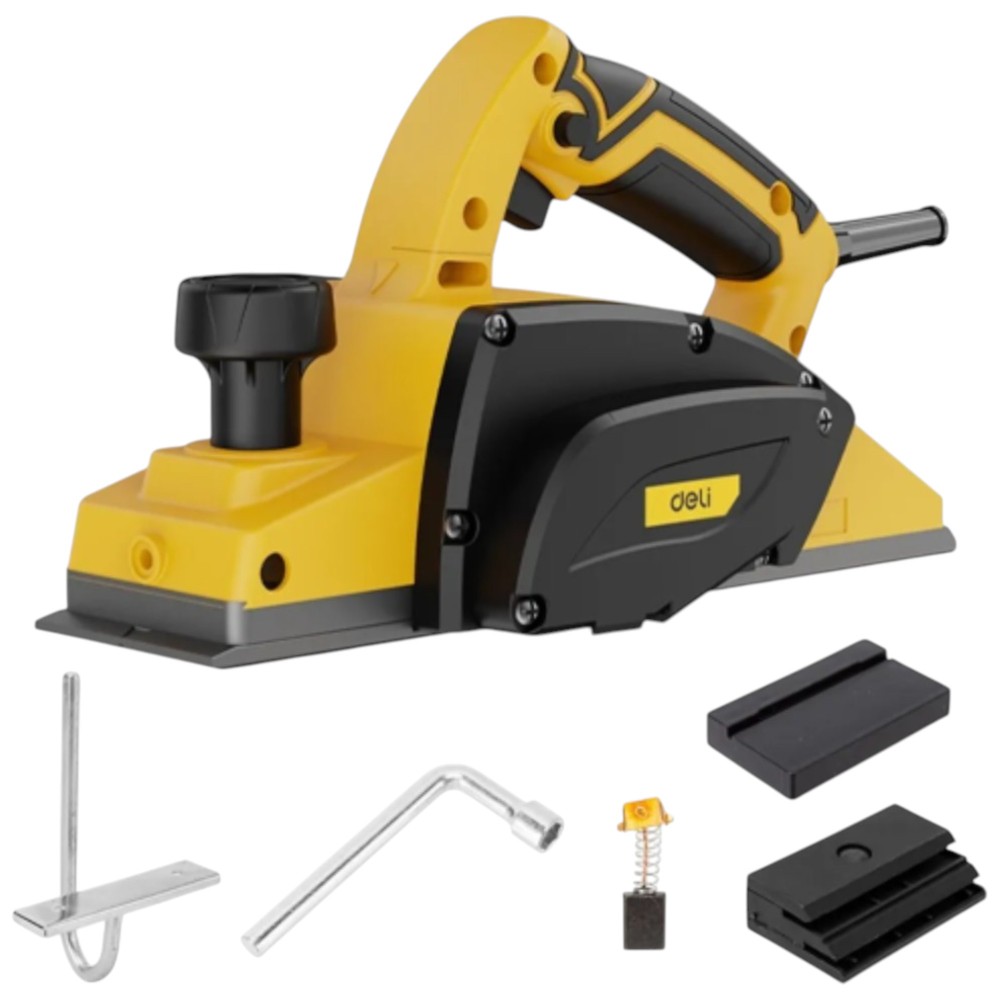 Рубанок электрический Deli YS EDC591, сетевой, 550 Вт, 15800 об/мин, 82 мм., 1,0 мм