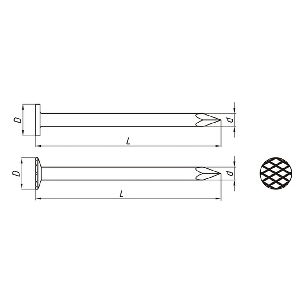 Гвозди строительные 3.0х80 мм, ГОСТ 4028-63, 1 кг