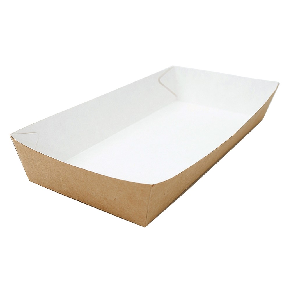 Контейнер бумажный универсальный, 180х80х30 мм, 220шт/упак, крафт