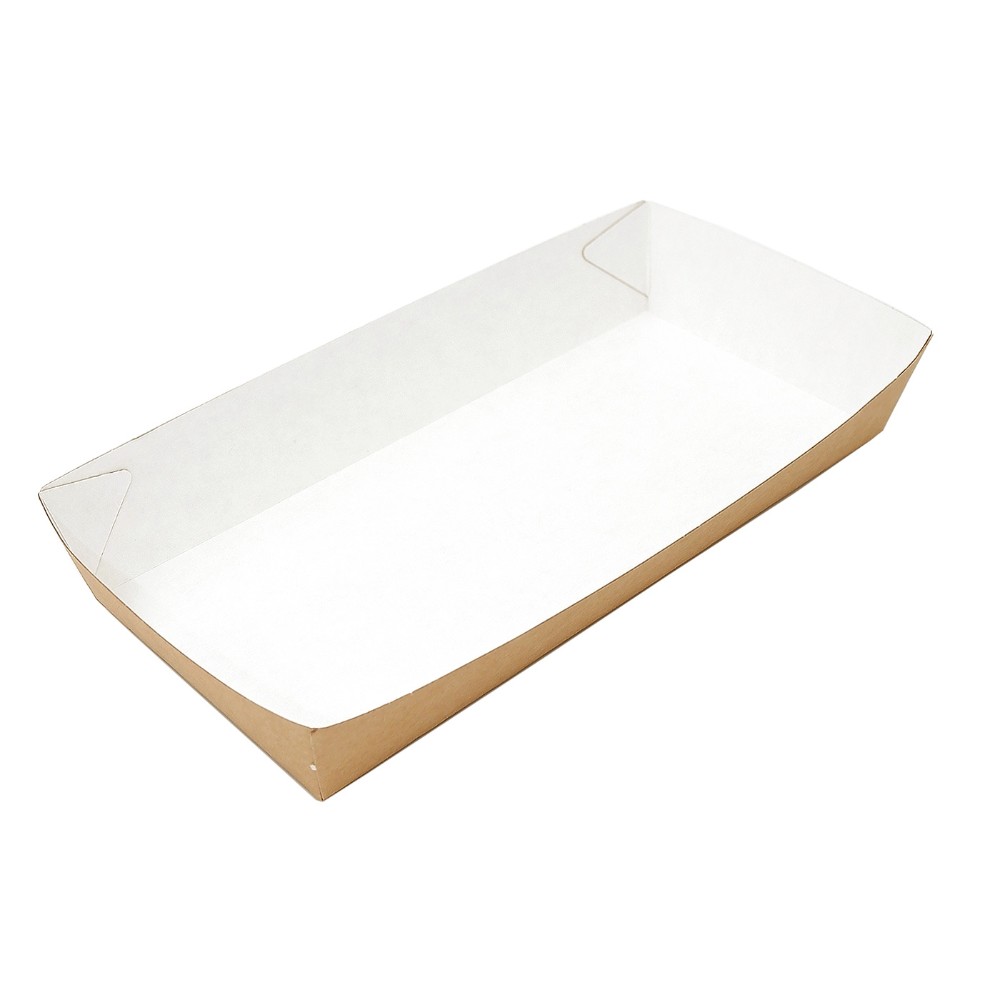 Контейнер бумажный универсальный, 180х80х30 мм, 220шт/упак, крафт