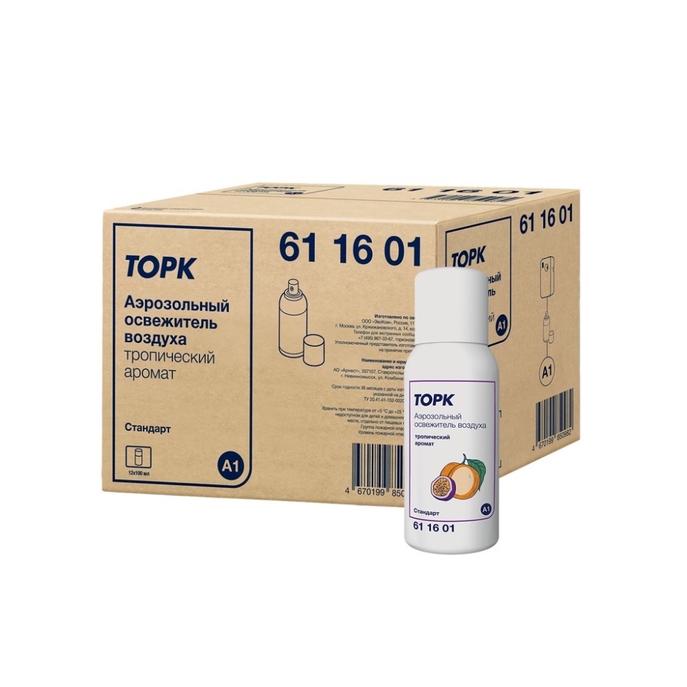 Освежитель воздуха Tork, тропический аромат, 100 мл , A1