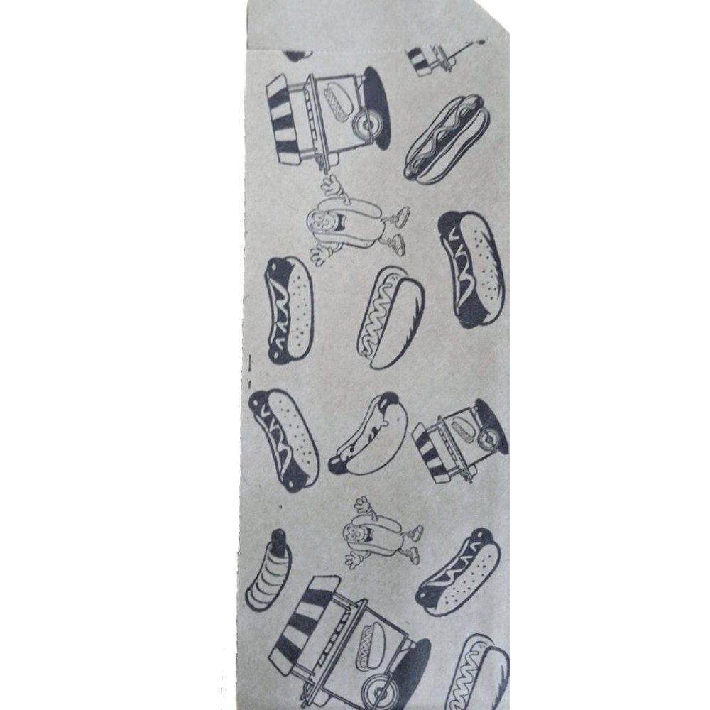 Пакет бумажный, уголок, 80х215 мм, для хот-дога, 2000 шт