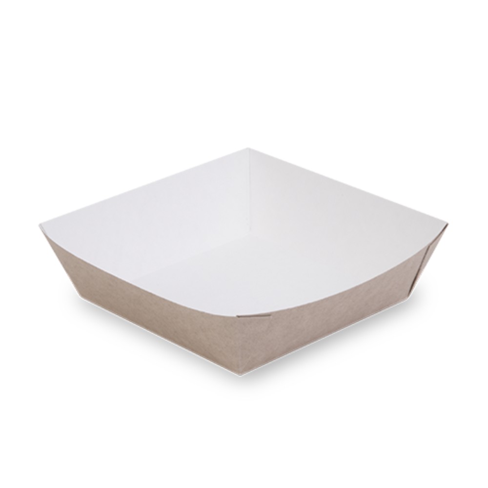 Контейнер бумажный универсальный, 110/140х110/140х42 мм, 480 шт/упак, крафт