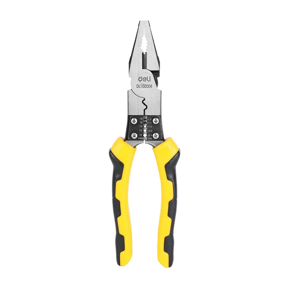 Плоскогубцы Deli YS EDL100008, многофункциональные, 215 мм, комбинированные